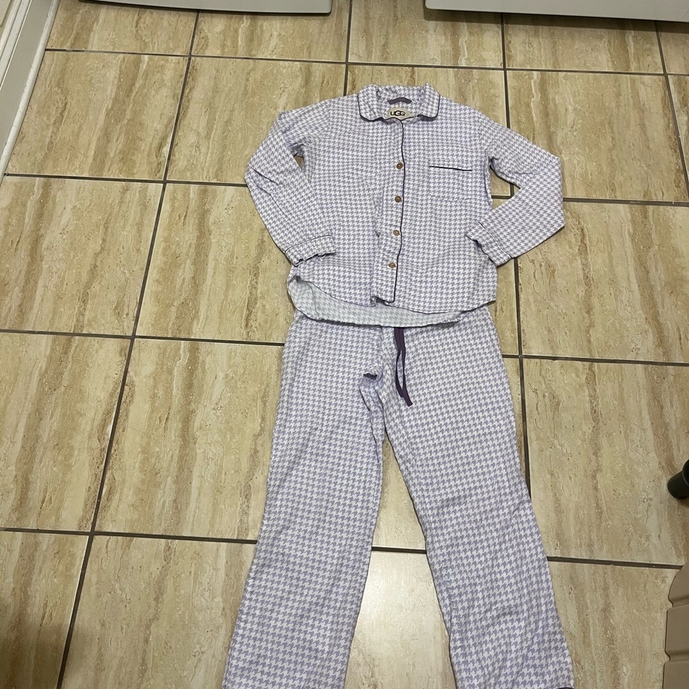 UGG Women's Purple Checkered Pajama Set